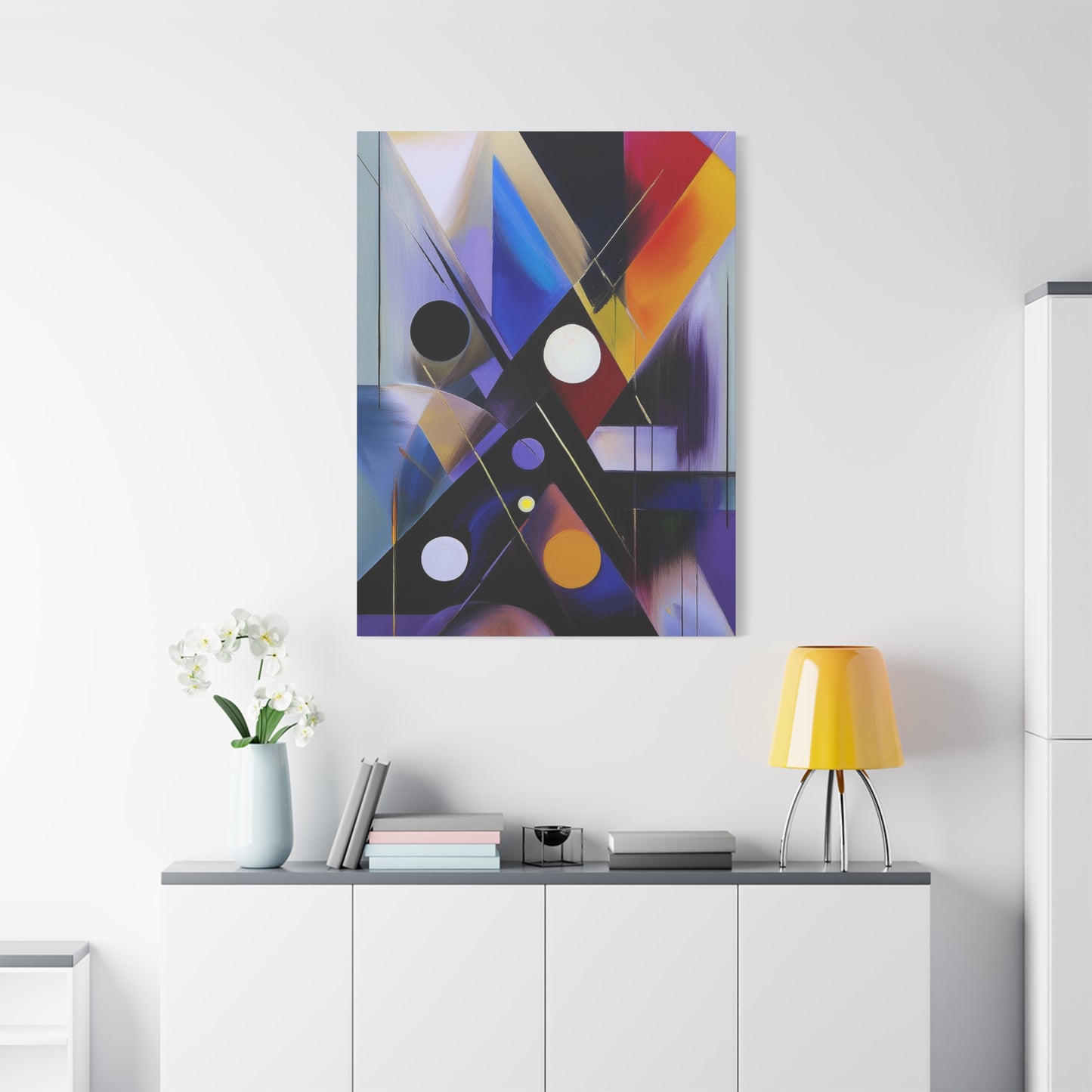Colors Abstract Painting Print Canvas 20x24,20x30,24x30, 24x32,24x36,30x40, 32x48,36x48,40x60 Pine-Wood Inner Frame ABS-35