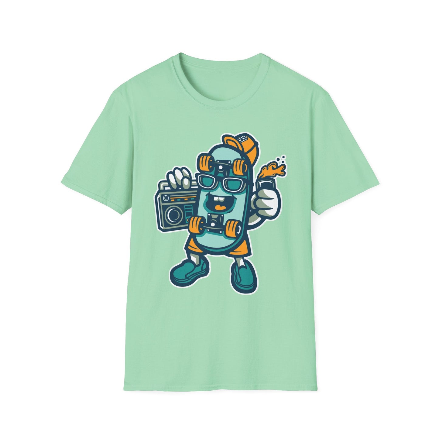 Cartoon Animation T Shirt Unisex Funny Tee Gildan Softstyle 64000 Ring Spun Cotton