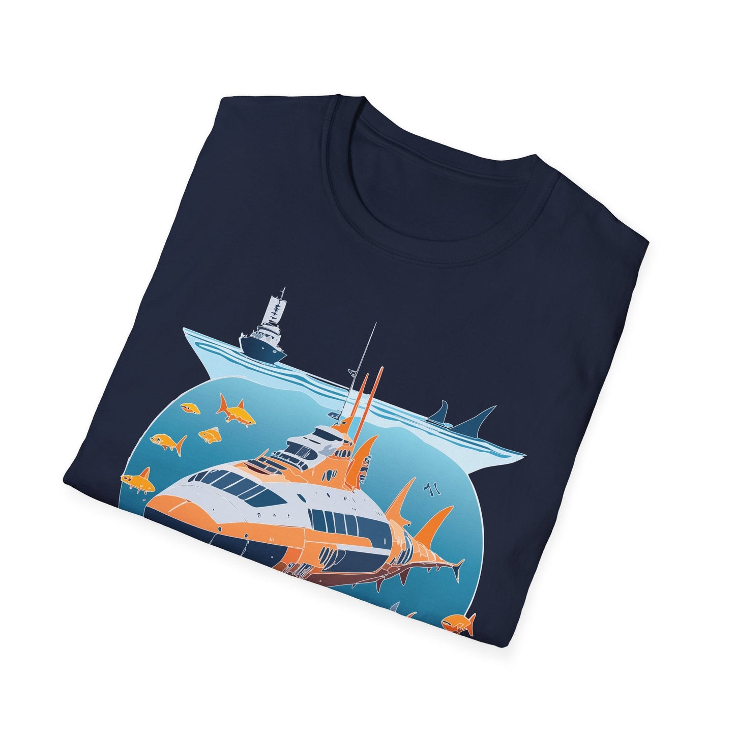 Ocean Graphic Unisex Softstyle Cotton Tee 15