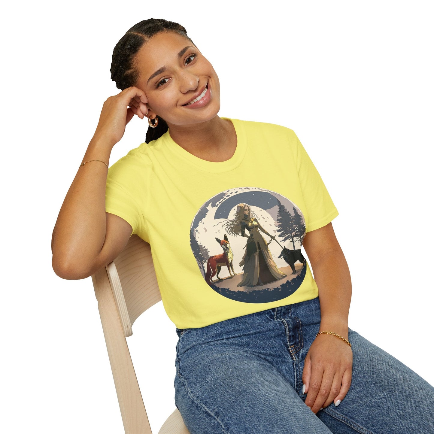Womens Graphic T Shirt Art Design Tee Softstyle 64000 Gildan Unisex Short Sleeve