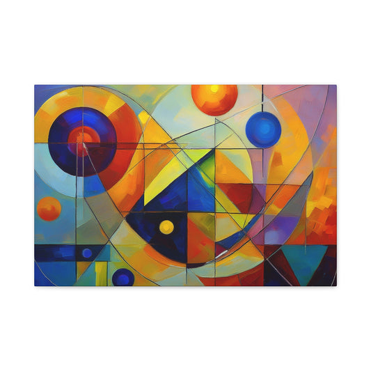 Abstract Oil Painting Print Canvas 24x16 30x20 36x24 48x32 60x40 Bright Latex Inks Horizontal Pine-Wood Inner Frame ABH-17