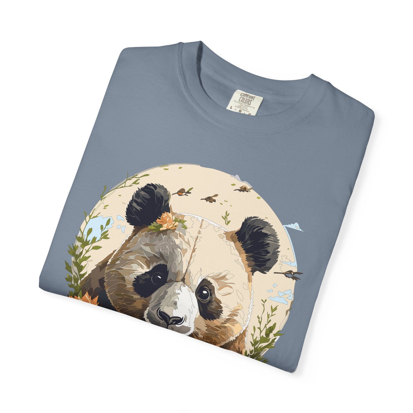 Panda Portrait Graphic T-Shirt Unisex Cotton Floral Animal Art Tee p9