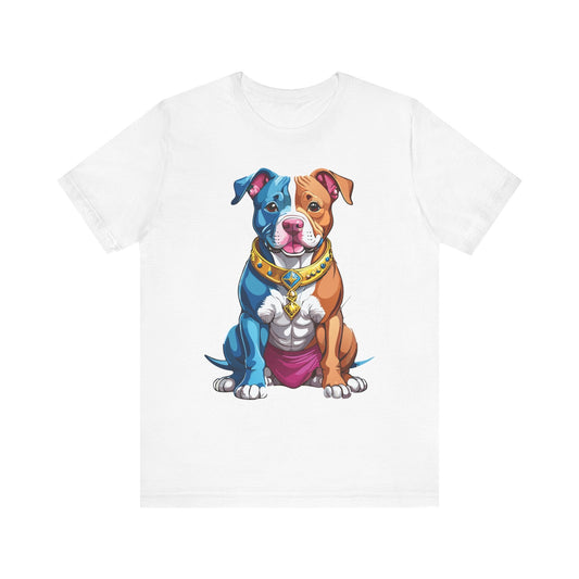 Unisex Animal Shirt Art Design Tee With Wild Animals Print Short Sleeve Jersey Tee