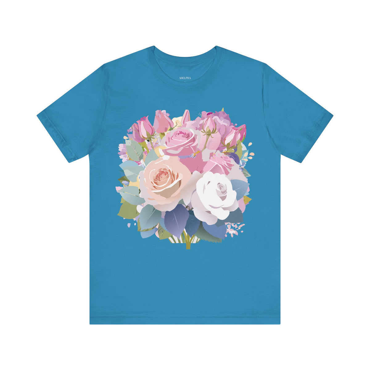 Floral Graphic Tee Shirt - Bella+Canvas Unisex 100 Cotton 11