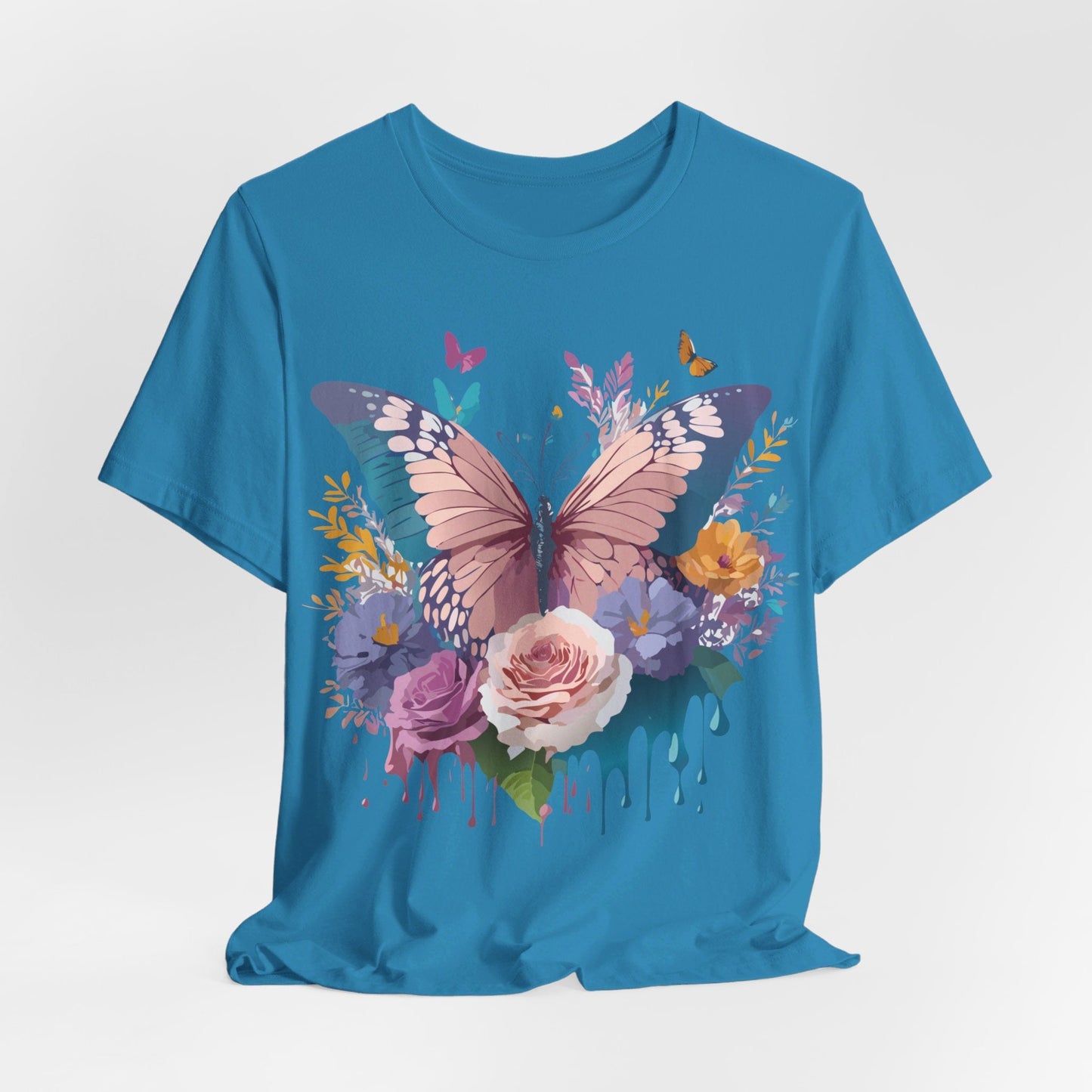 Butterfly Graphic Tee Unisex Short Sleeve From Adelpha Vintage Inspired Artwork