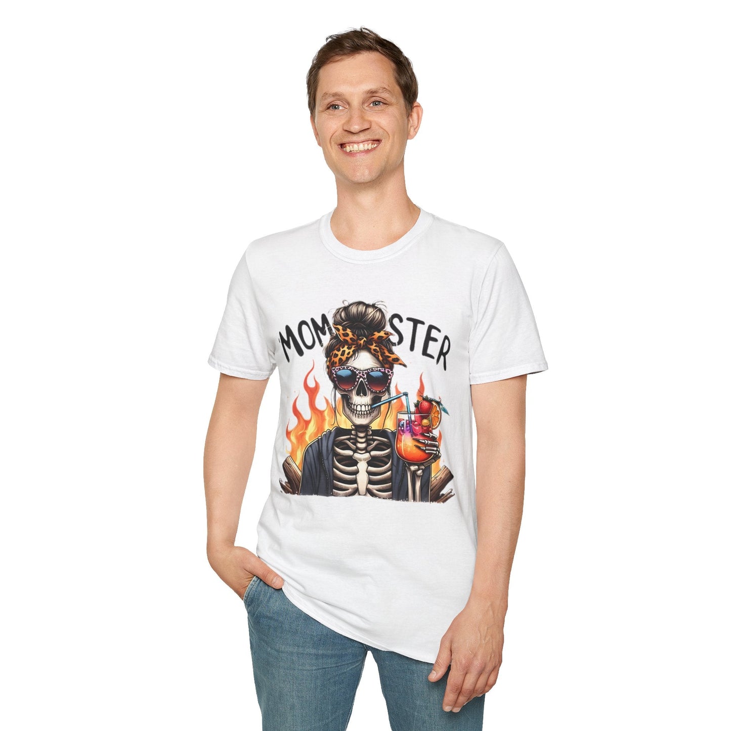 Skull Graphic Unisex Cotton T-shirt with Skeleton Artwork Design 13