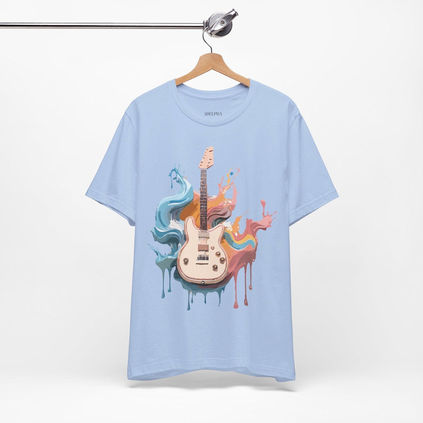 Music T Shirt Unisex Graphic Tee Featuring Original Adelpha Artwork Vintage Inspired Design