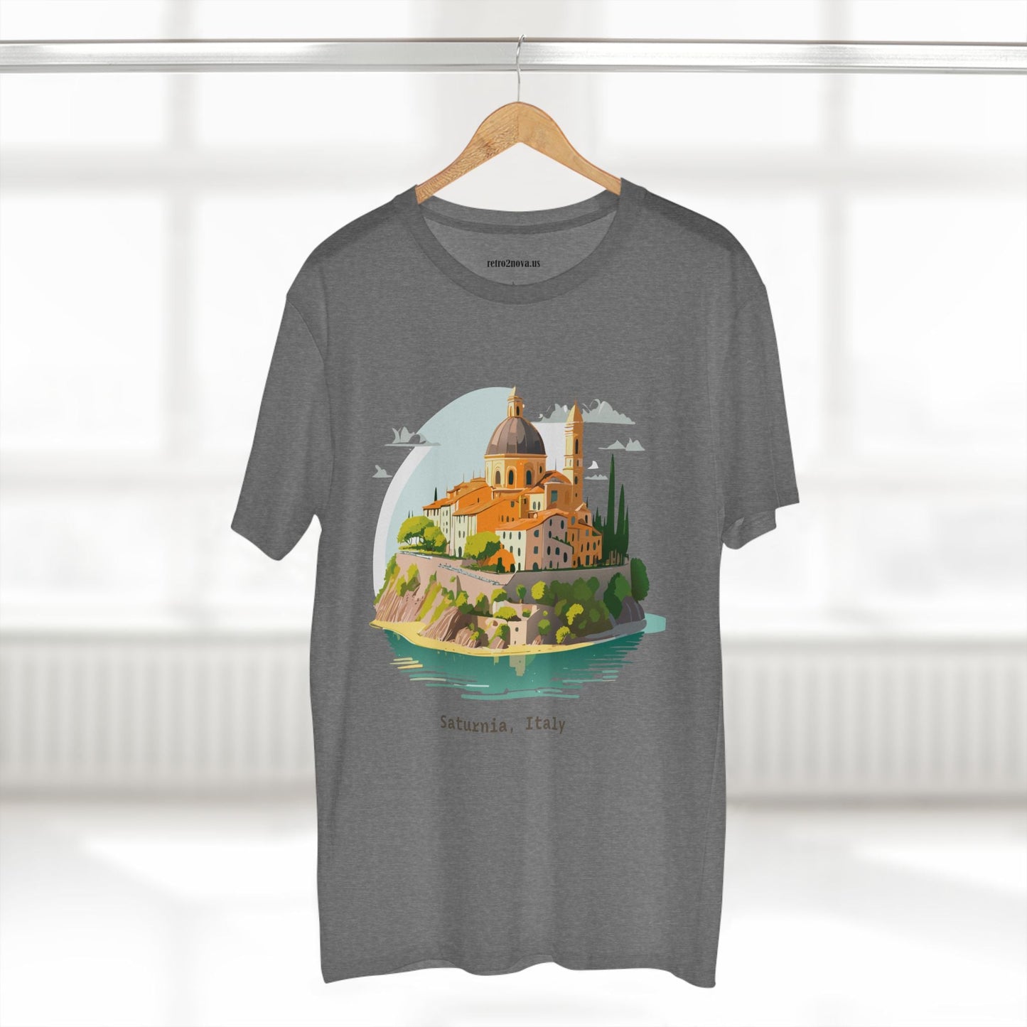 Italy Travel Shirt Unisex Cotton Tee With Original Art Design Retro2Nova Edition