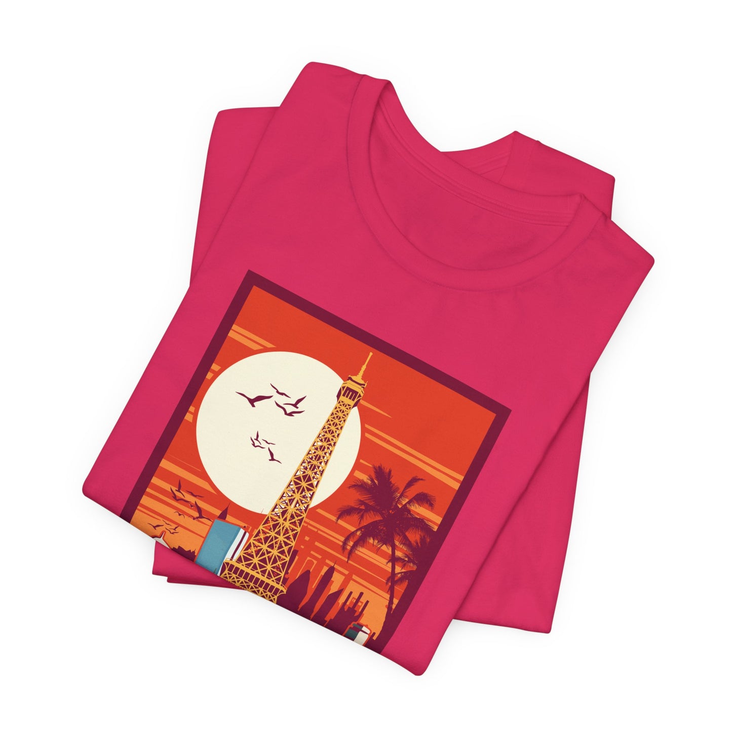 Retro Poster Paris Graphic Design Tee, Paris Shirt, Vintage Tees, Art Design T-Shirt, Graphic Tee, Retro Art Shirts