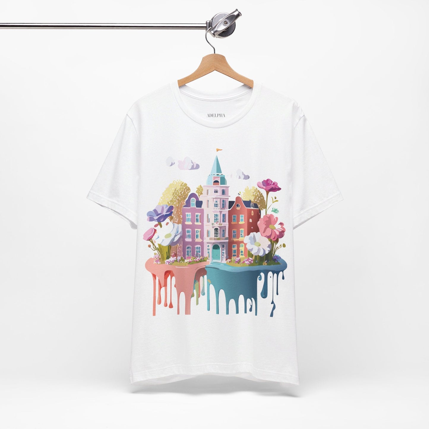 Amsterdam Tourist Shirt Graphic Tee Unisex Vintage Inspired Art Design by Adelpha Short Sleeve