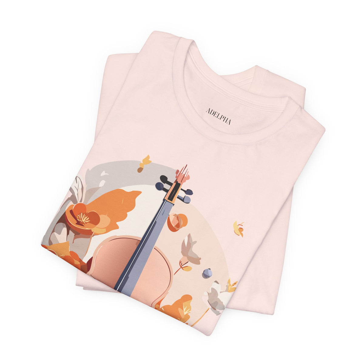 Music Graphic Unisex Cotton Bella+Canvas Tee with Art Design m173