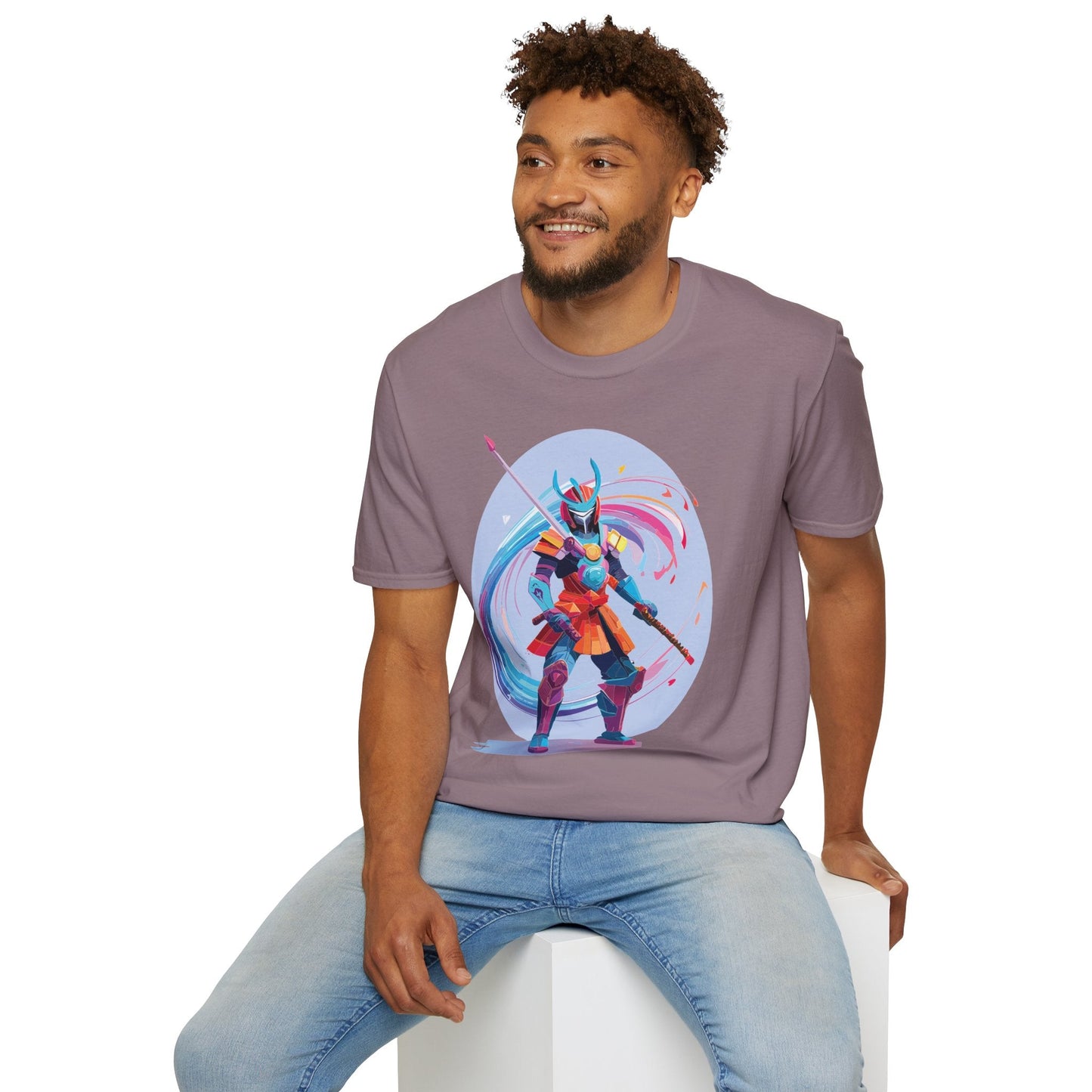 Samurai Shirt Unisex Gildan Softstyle Tee 100 Percent Ring Spun Cotton Samurai Design