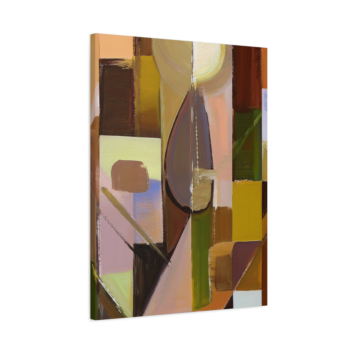 Abstract Geometric Painting Print Canvas 20x24,20x30,24x30 24x32,24x36,30x40 32x48,36x48,40x60 Pine-Wood Inner Frame ABS-55