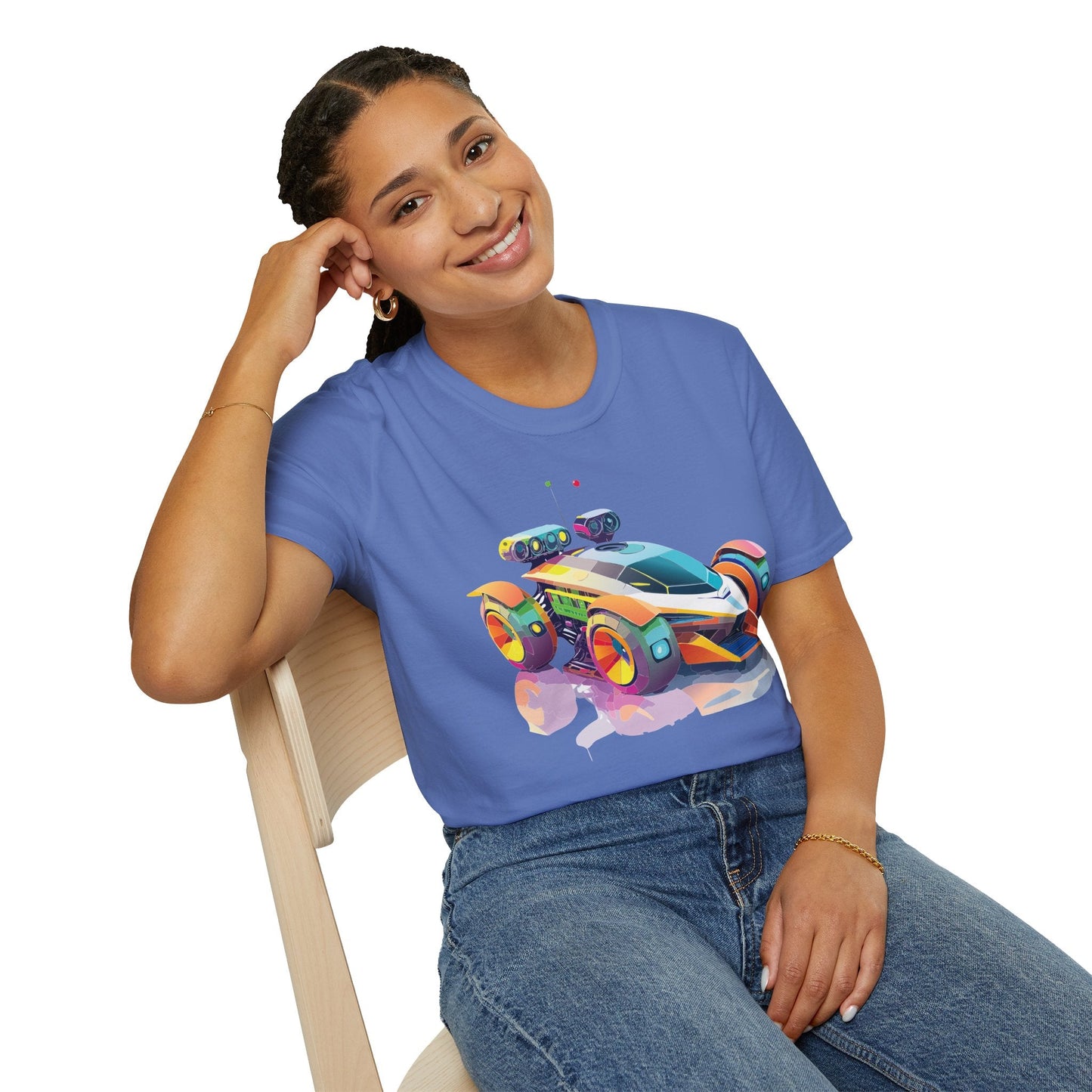 Car T Shirt Unisex Softstyle Tee With Cars Art Design Hot Wheels Edition Premium Cotton