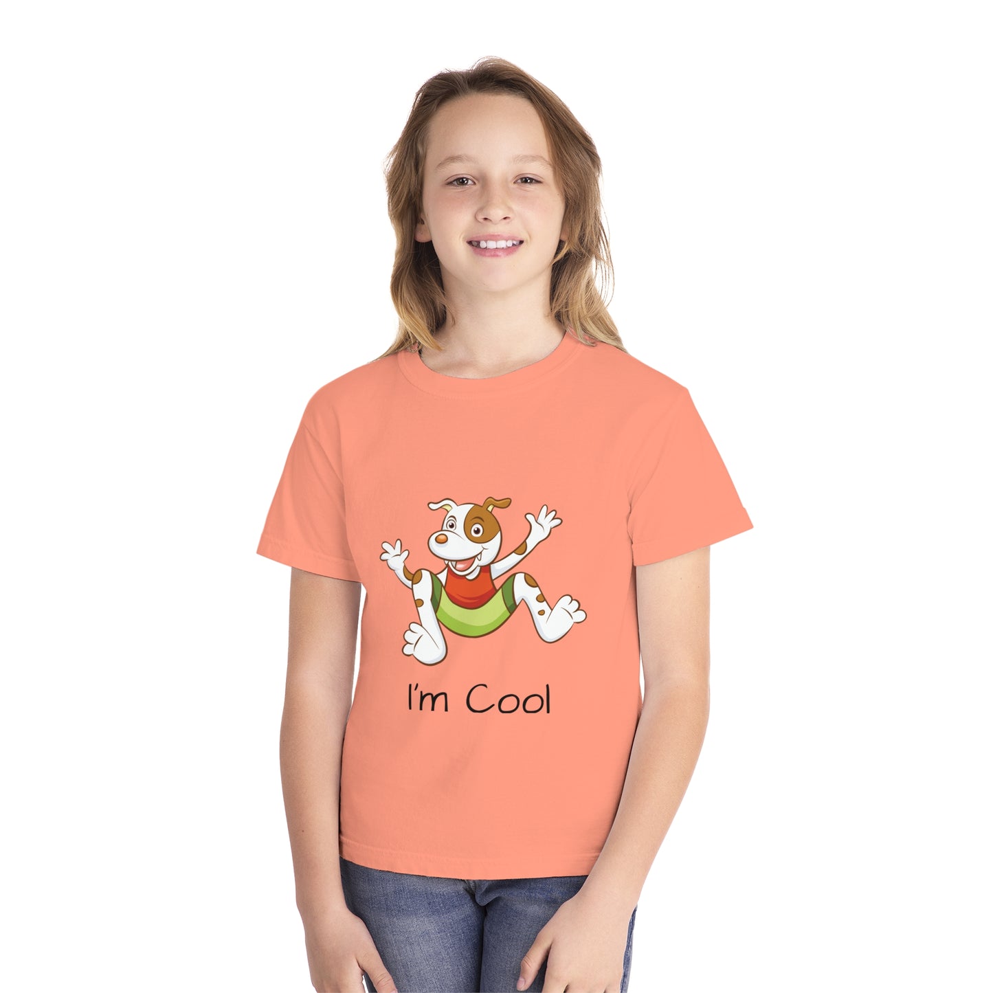 Youth Tee Shirt with Cool Dog