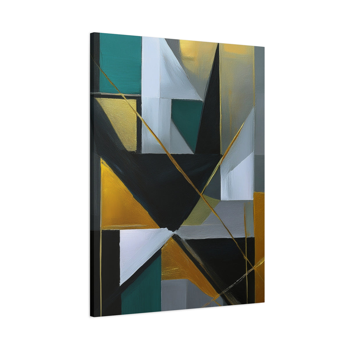 Abstract Geometric Painting Print Canvas 20x24,20x30,24x30 24x32,24x36,30x40 32x48,36x48,40x60 Pine-Wood Inner Frame ABS-77