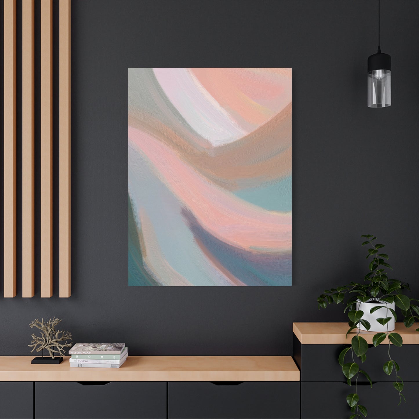 Abstract Pastel Painting Print Canvas 20x24,20x30,24x30 24x32,24x36,30x40 32x48,36x48,40x60 Pine-Wood Inner Frame ABS-96