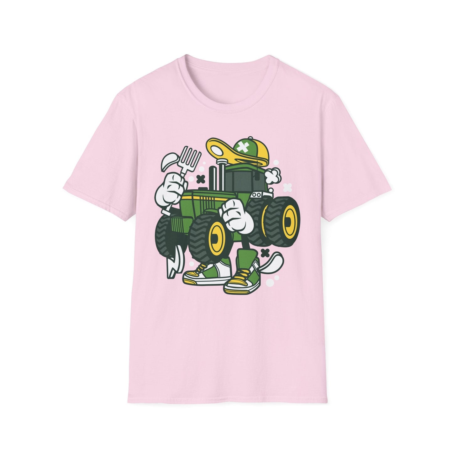 Cartoon T Shirt Animation Tee Funny Design Unisex Softstyle Cotton Shirt 64000 Comfort