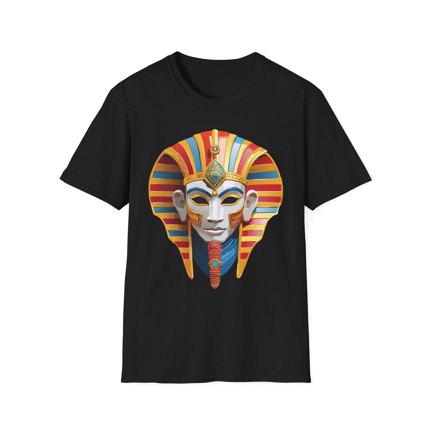 Mask Tee Shirt Unisex Art Design Masquerade Tee Gildan Softstyle 64000 Lightweight Cotton