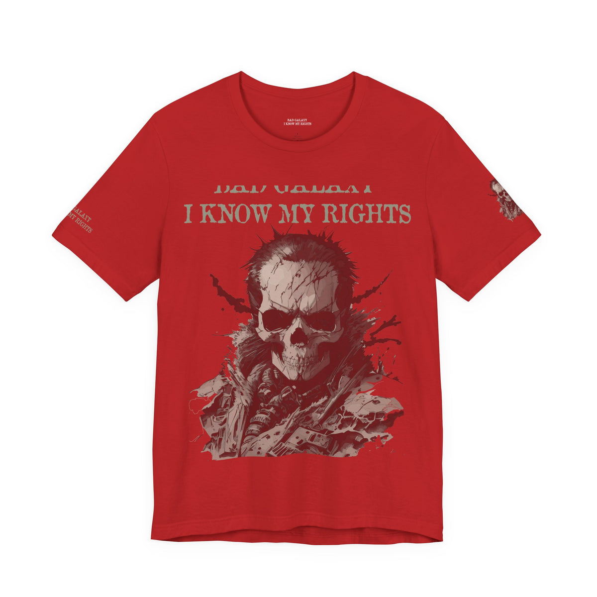 Skull Rock Graphic Unisex Cotton Bella+Canvas Tee with Art Design b47