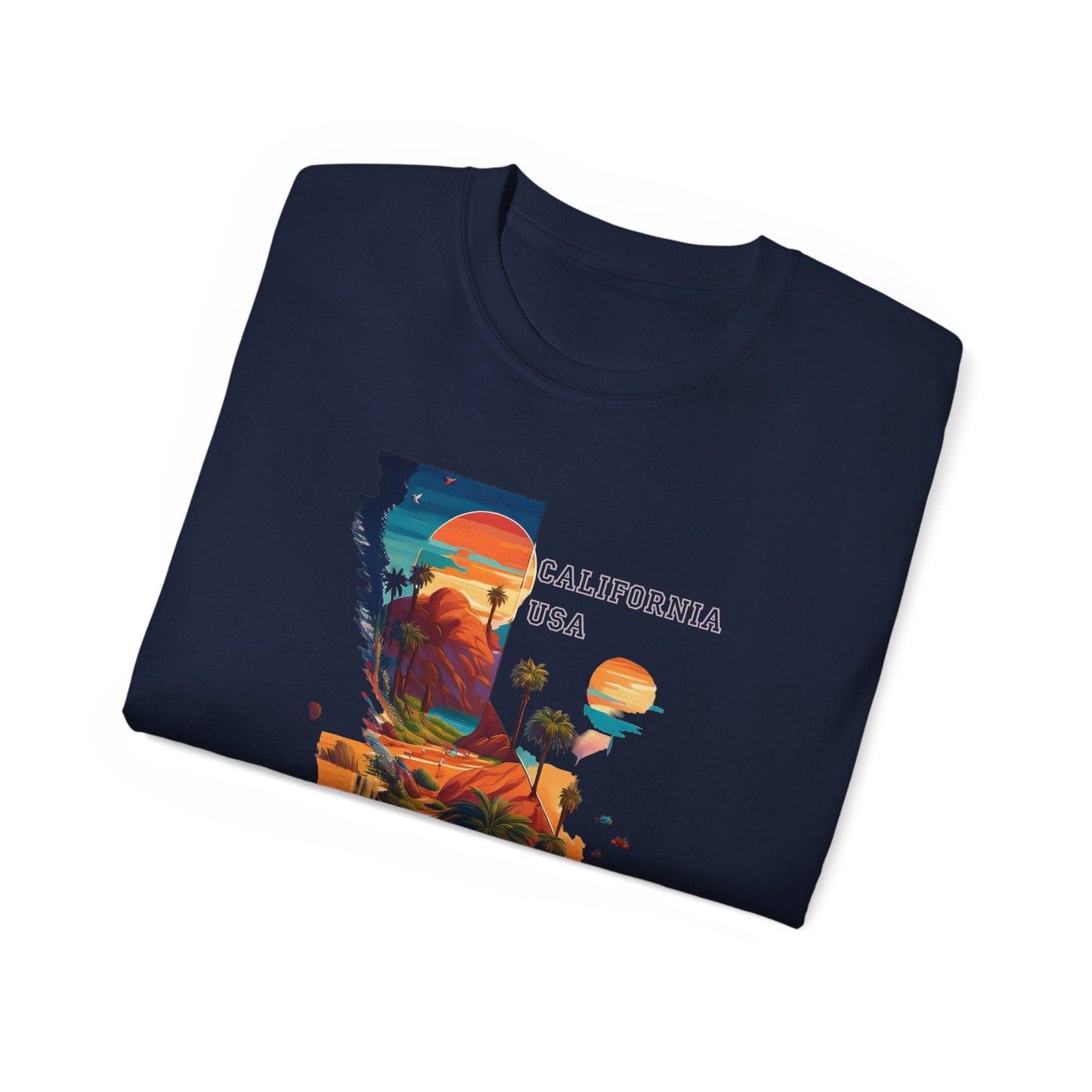 California Graphic Unisex Cotton T‑Shirt 2