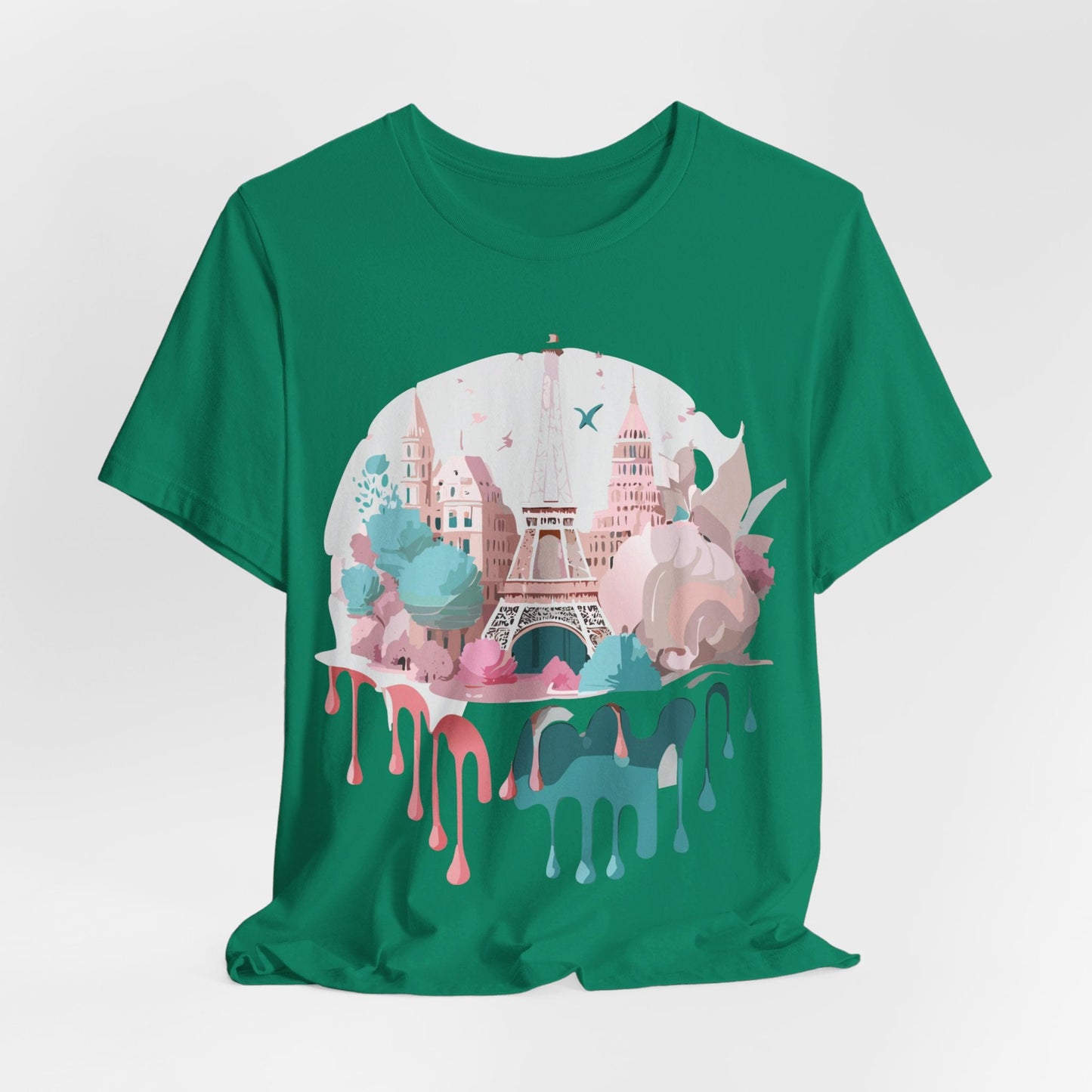 Paris Tourist Shirt Graphic Tee Unisex Jersey Short Sleeve Adelpha Vintage Art Design