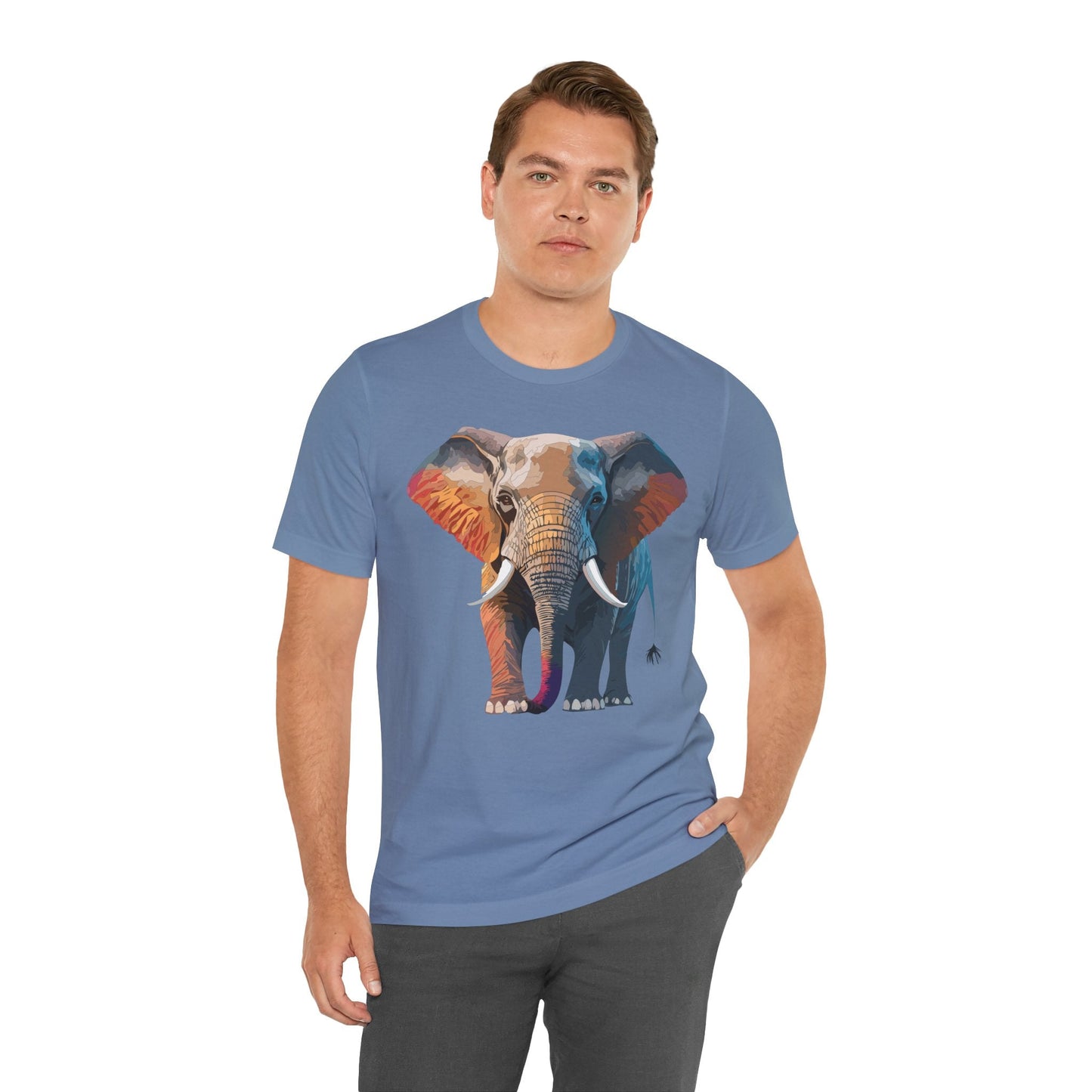 Unisex Animal Shirt With Animals Art Design Graphic Tee Short Sleeve Wild Animals