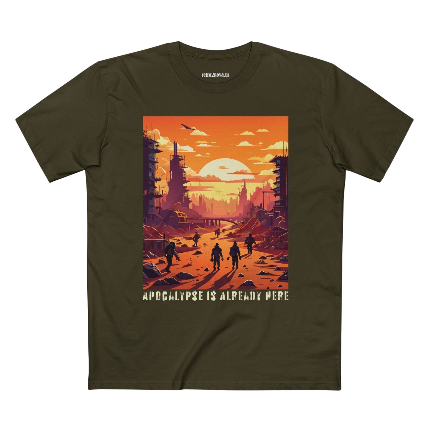 Cataclysm Shirt Doomsday Tee Unisex Premium Cotton Staple Tee Original Art Design By Retro2Nova