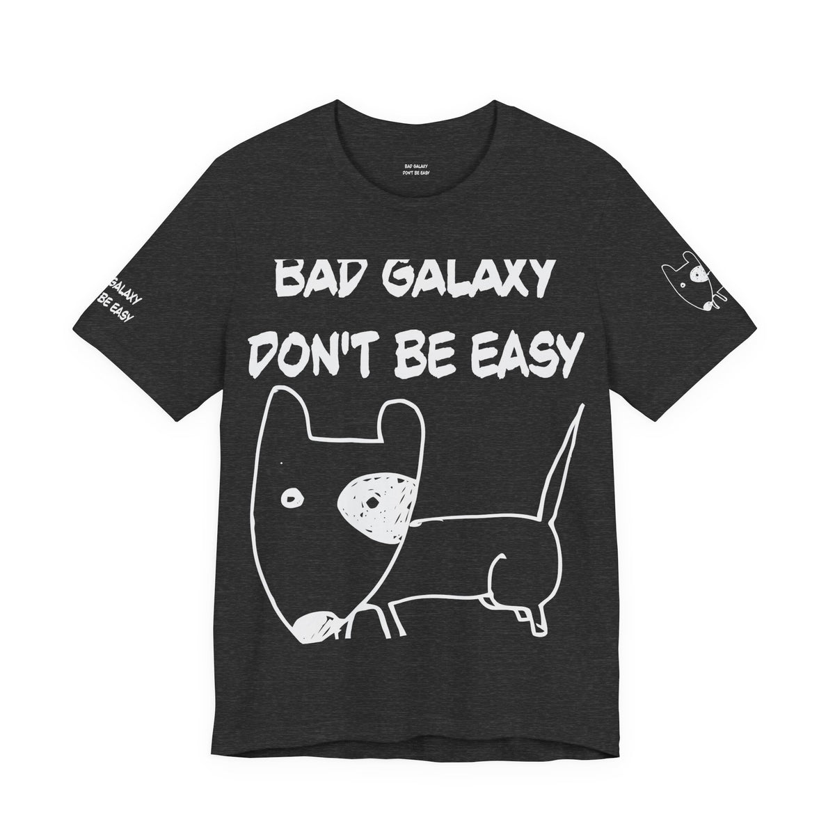 Funny Dog Graphic Unisex Cotton Bella+Canvas Tee with Art Design b91