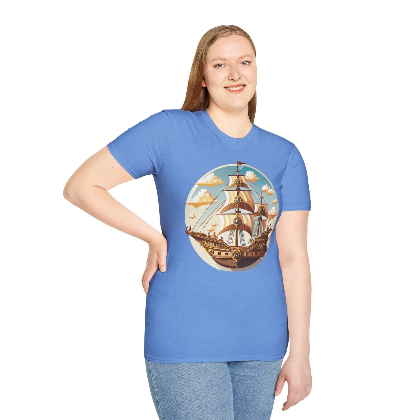 Ship T Shirt Frigate T Shirt Vessel Tee Gildan Softstyle 64000 Unisex Cotton Comfort
