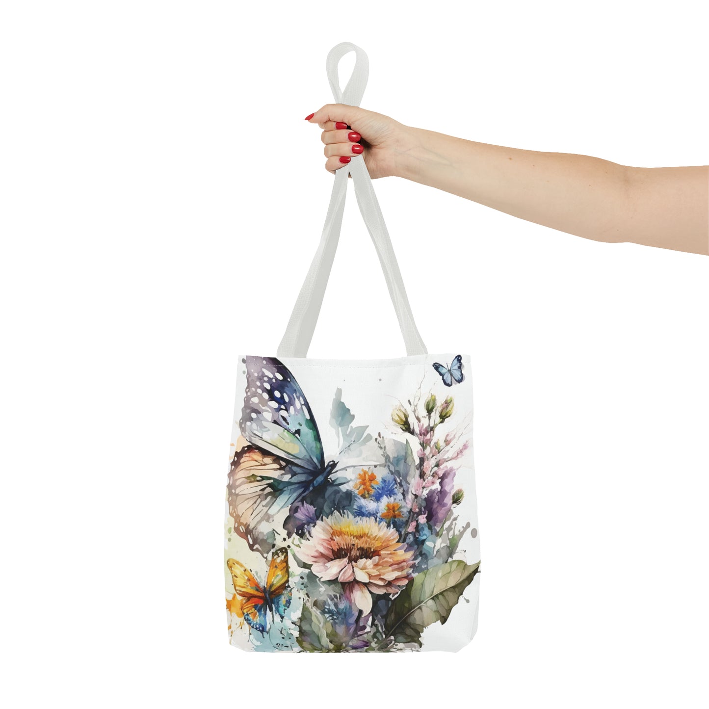 Canvas Bag with Butterfly Prints