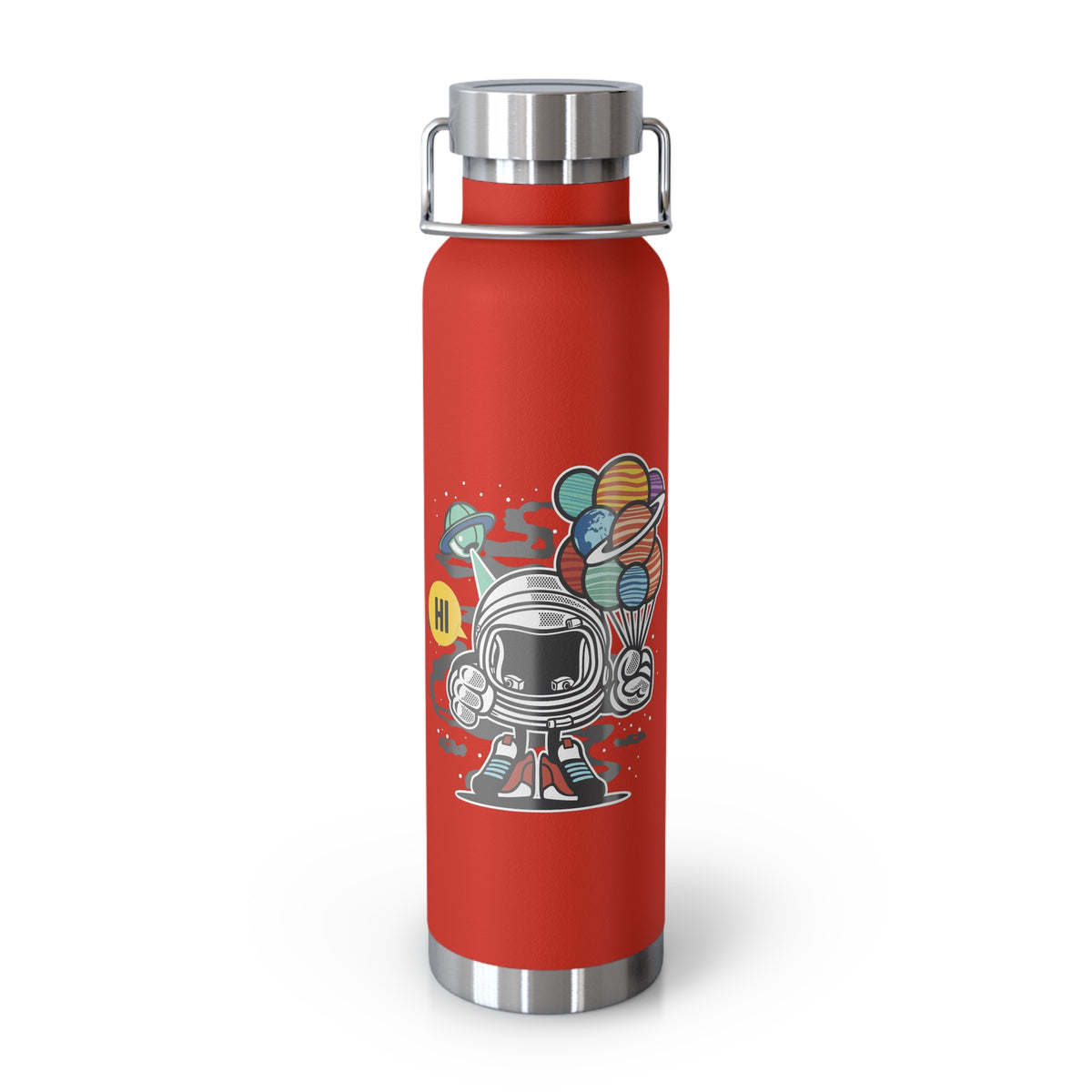 22oz Copper Insulated Water Bottle with Cartoon Design - CV86