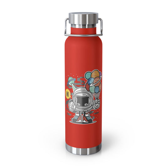 22oz Copper Insulated Water Bottle with Cartoon Design - CV86