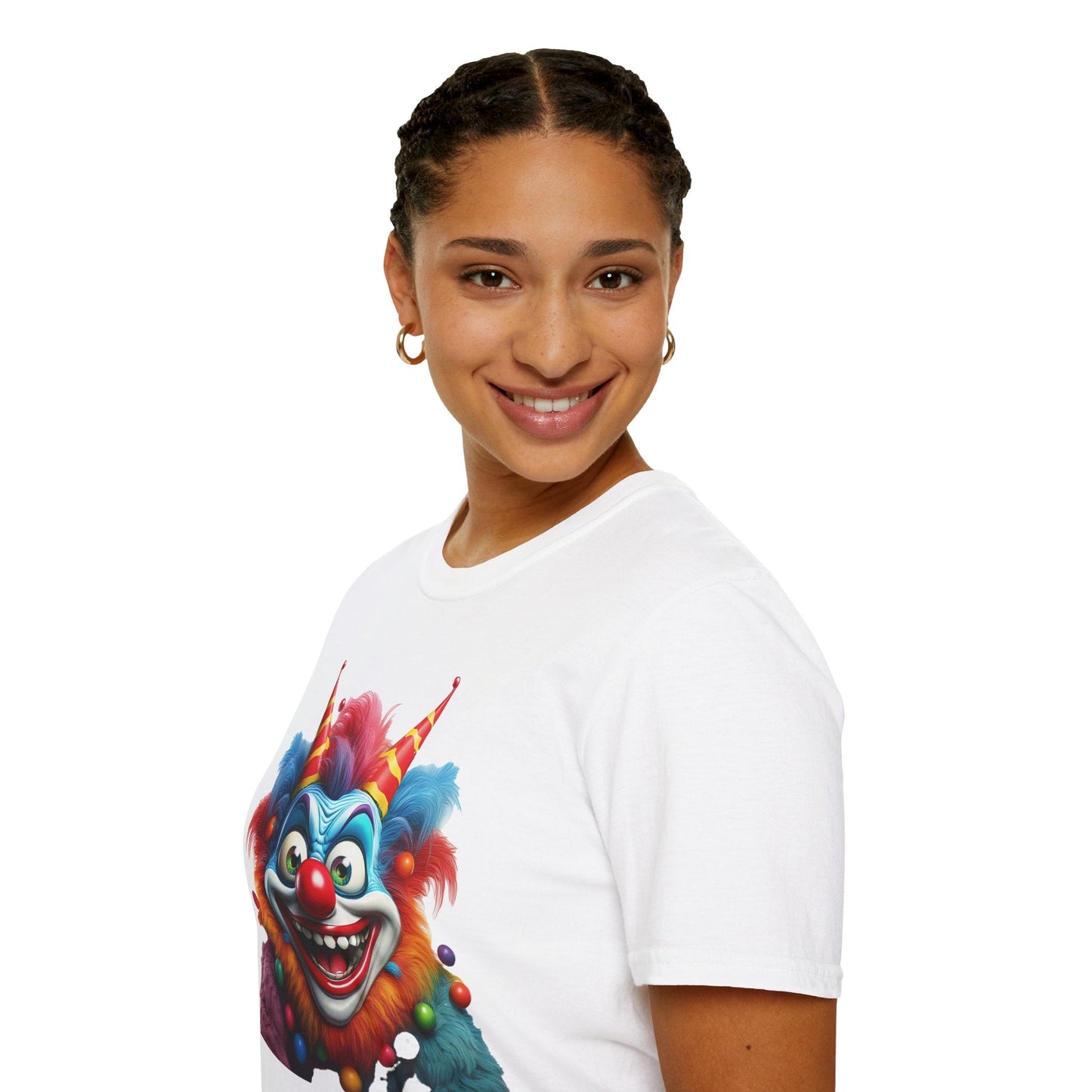 Clown Shirt For Men And Women Funny Circus Tee Scary Man Shirt Unisex Softstyle Tee