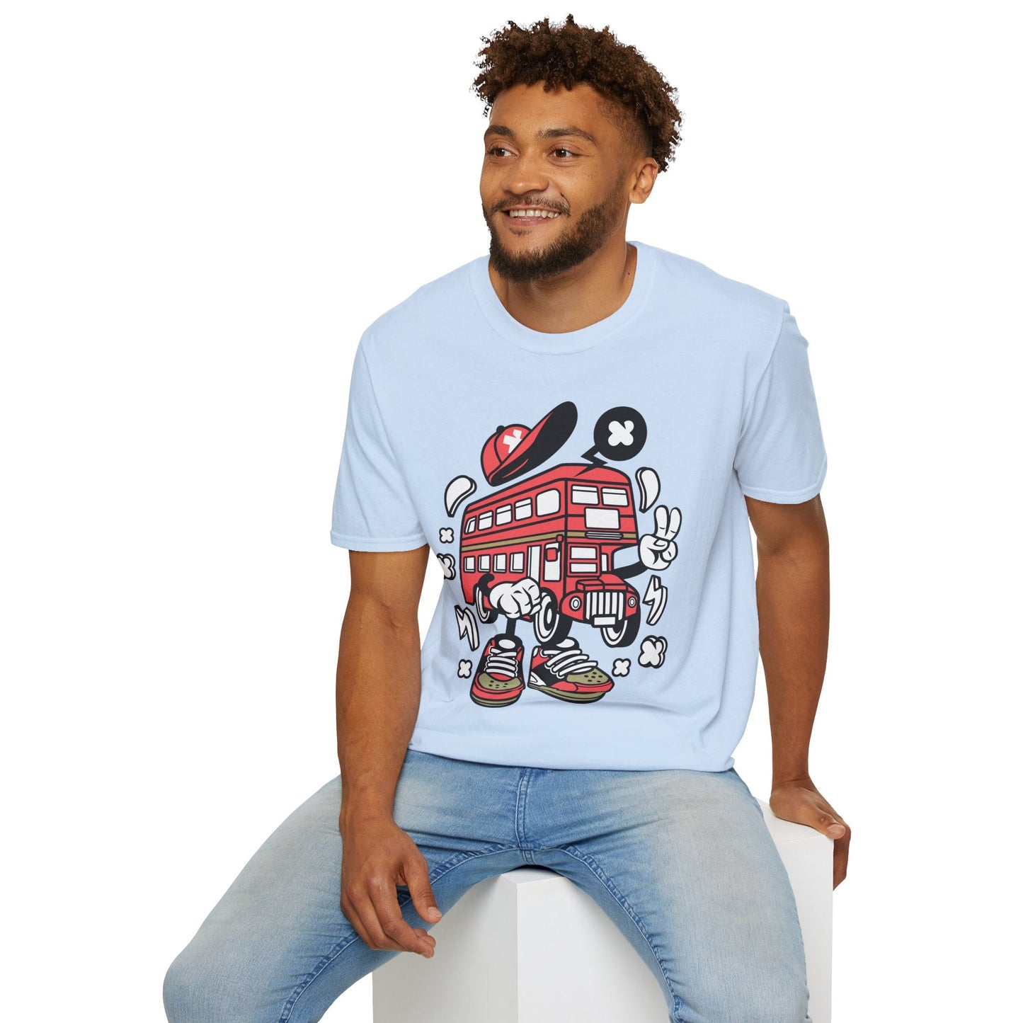 Cartoon Animation T Shirt Funny Tee Unisex Gildan Softstyle 64000 100 Percent Ring Spun Cotton