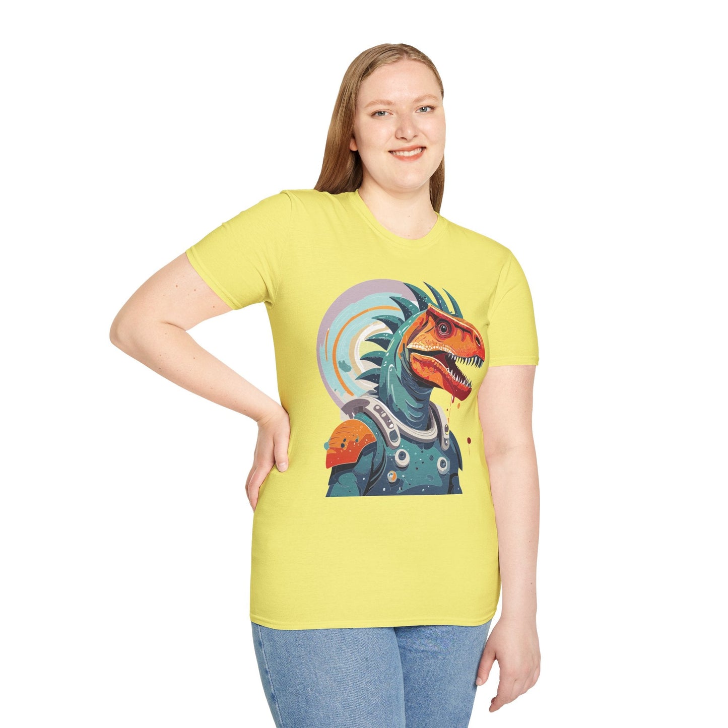 Alien Graphic Unisex Cotton Softstyle UFO Artwork Tee 4