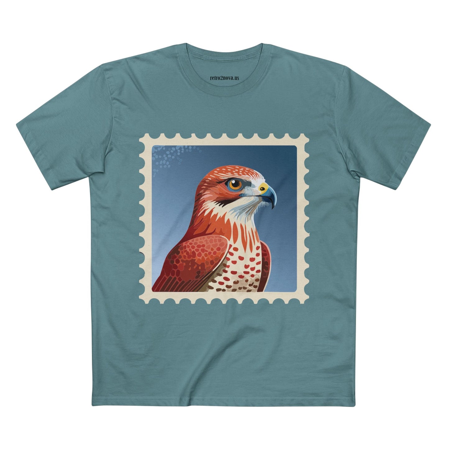 Stamp Shirt Postage Stamp Tee Unisex Premium Cotton Original Art Design Retro2Nova Art Collection
