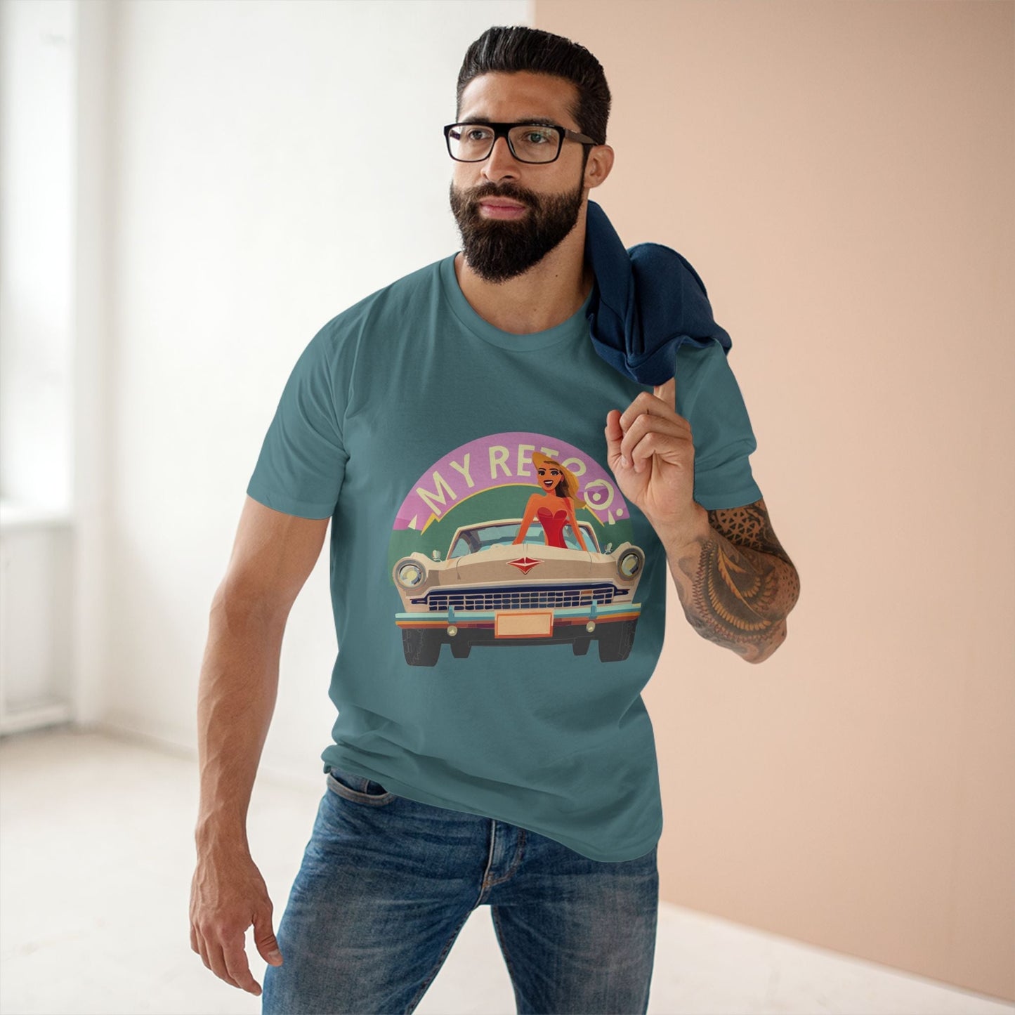 RC27 Retro Car Shirt Unisex Premium Cotton Tee With Original Art Design Retro2Nova Art Collection