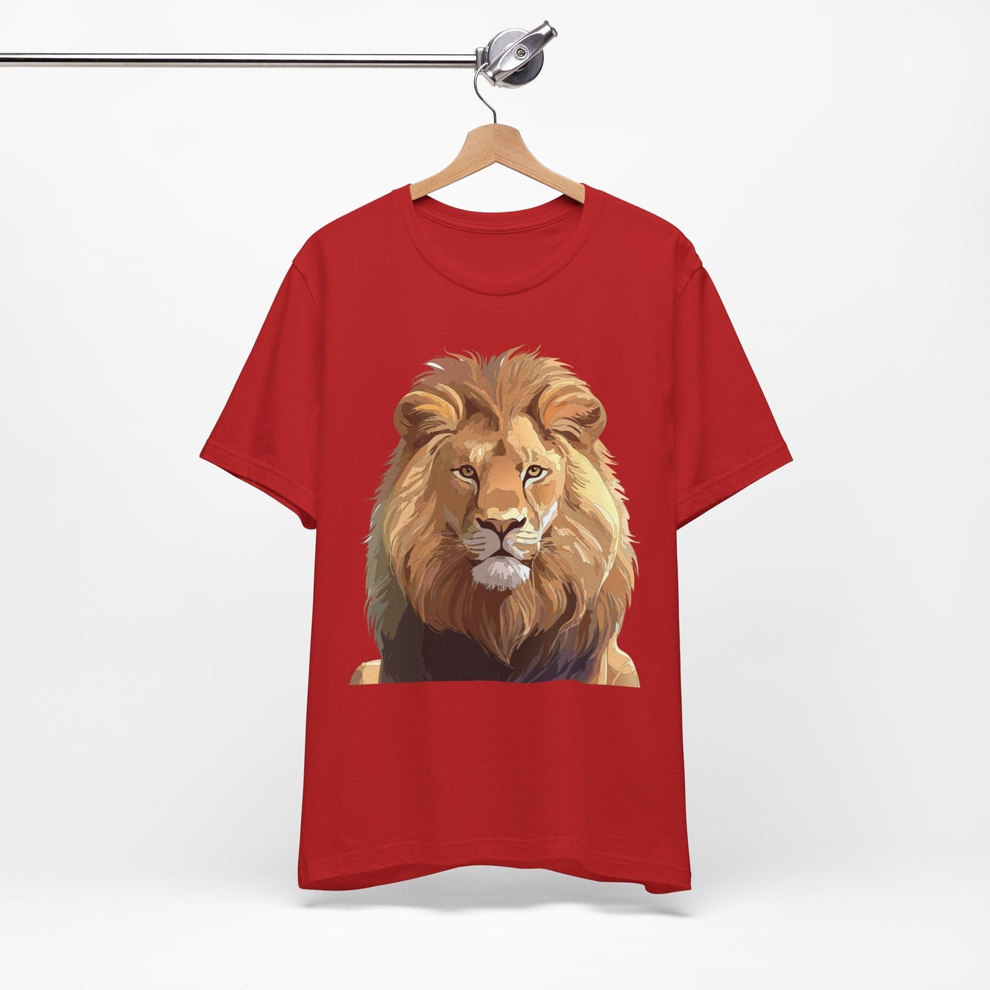 Unisex Animal Art Tee Shirt With Wild Animals Design Gildan 64000 Softstyle Cotton