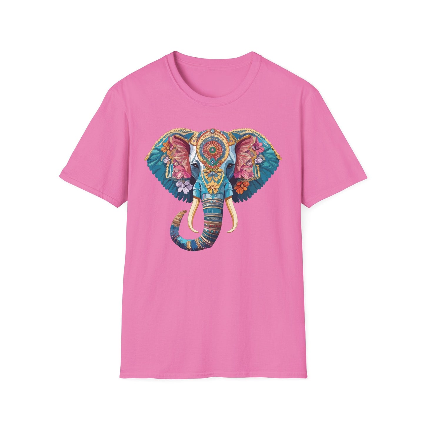 Unisex Elephant Graphic T Shirt Cartoon Elephant Tee Gildan Softstyle 64000 Premium Cotton