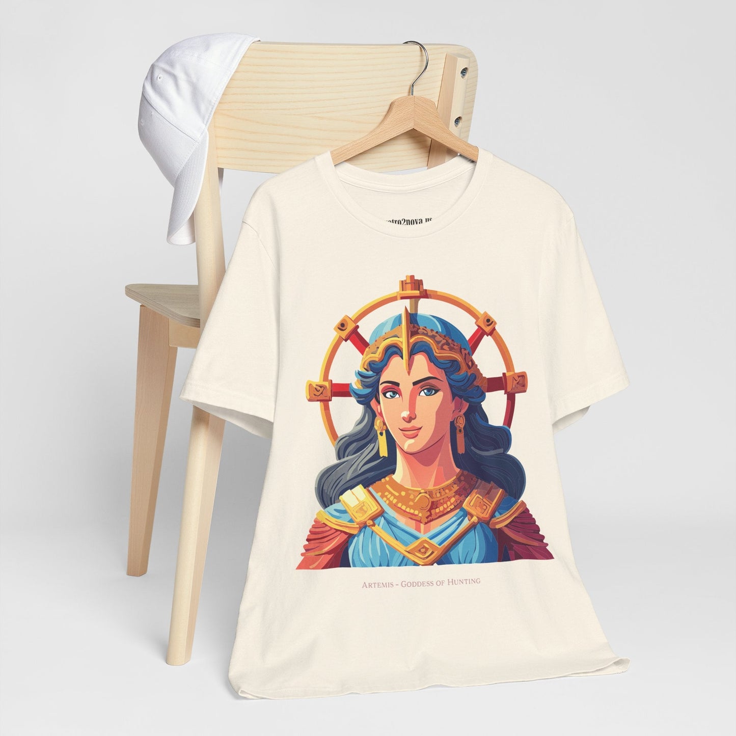 Artemis Goddess Shirt Unisex Graphic Tee Vintage Inspired Artwork by Retro2Nova Collection