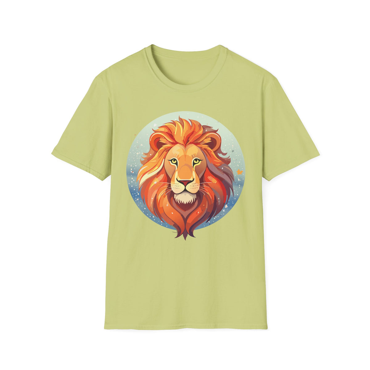 Majestic Lion Portrait T-Shirt | Colorful Roaring Mane Graphic