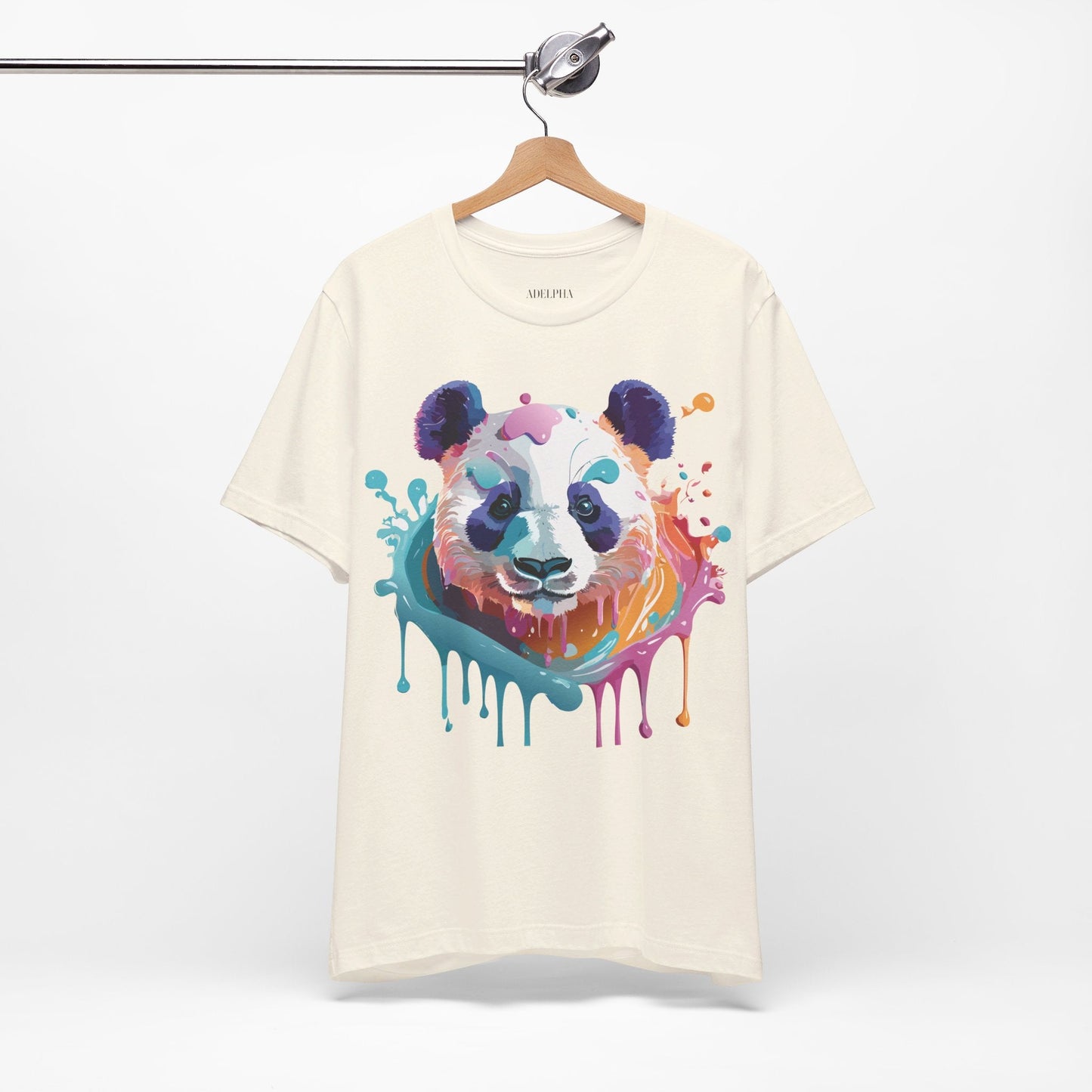 Panda Graphic Tee Unisex Vintage Inspired Art Design By Adelpha Premium Jersey Short Sleeve