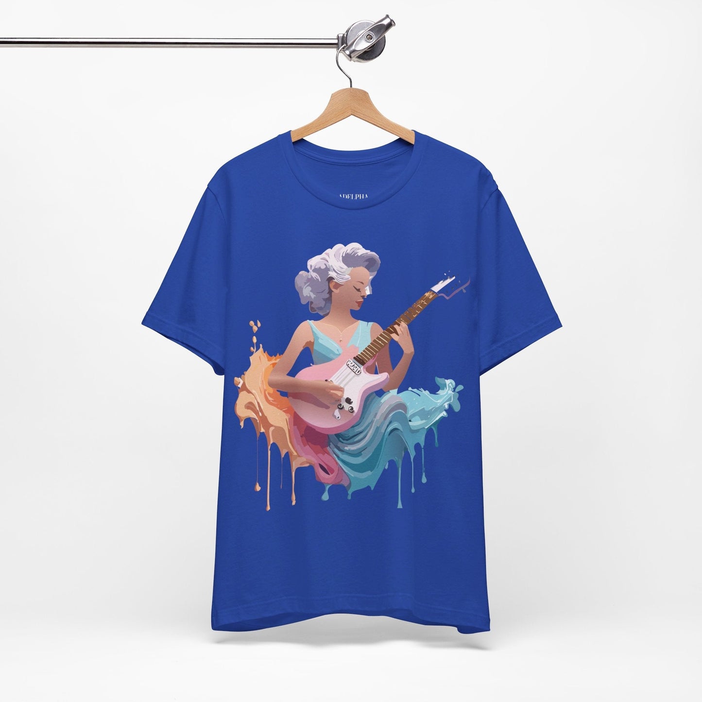 Music Graphic Tee Unisex Jersey Short Sleeve Adelpha Art Design Vintage Inspired Artwork