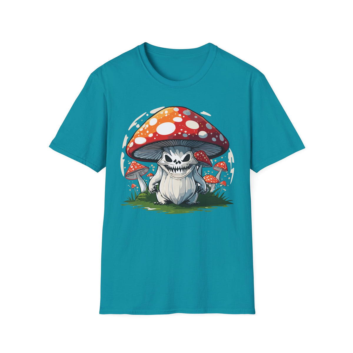 Funny Mashroom Cartoon  Graphic Tee Gildan Unisex 100 Cotton Tee Shirt c14