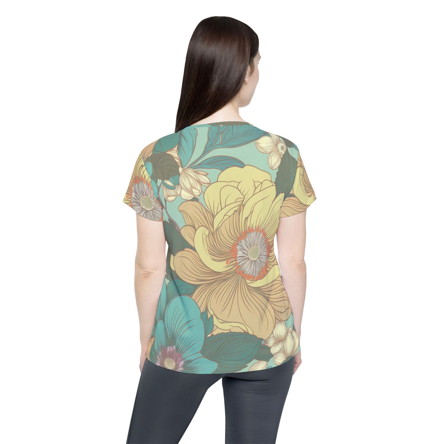 Women Poly Shirt with Floral Print F314