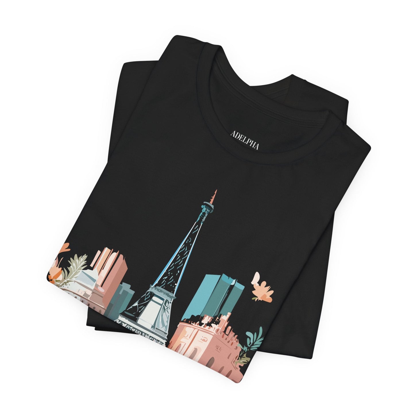 Paris Tourist Shirt Unisex Graphic Tee With Vintage Inspired Artwork By Adelpha Collection