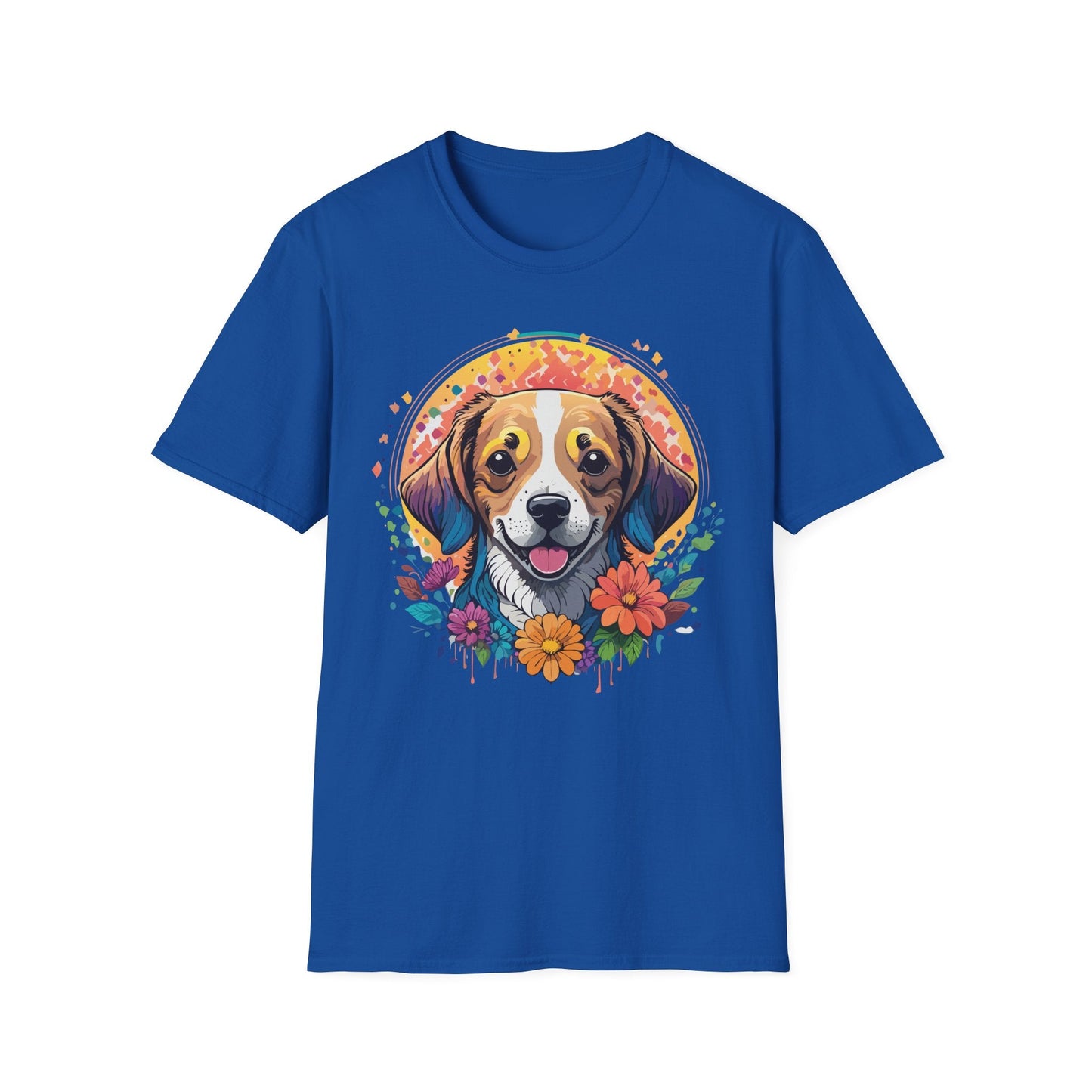 Dog Shirt Unisex Animal Tee Gildan 64000 Softstyle Ring Spun Cotton