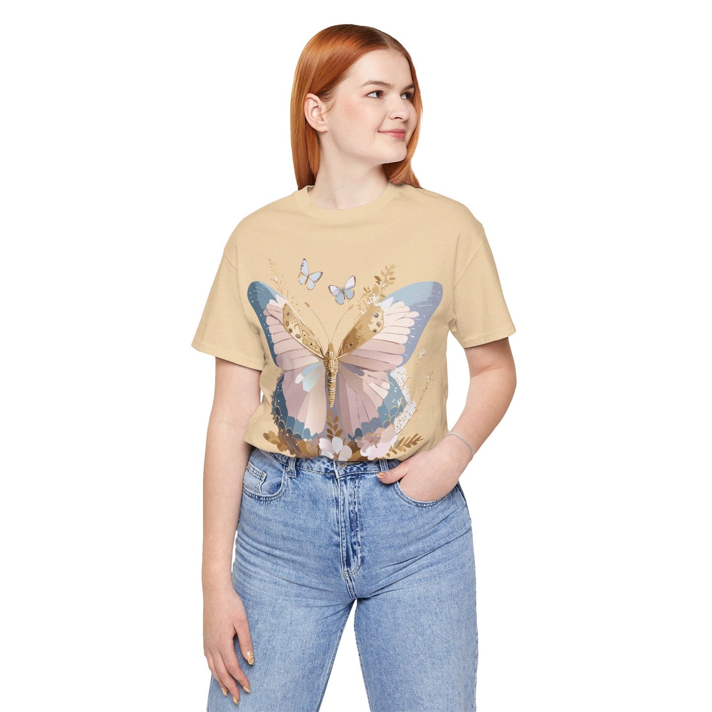 Adelpha Vintage Inspired Butterfly Graphic Tee Unisex Short Sleeve