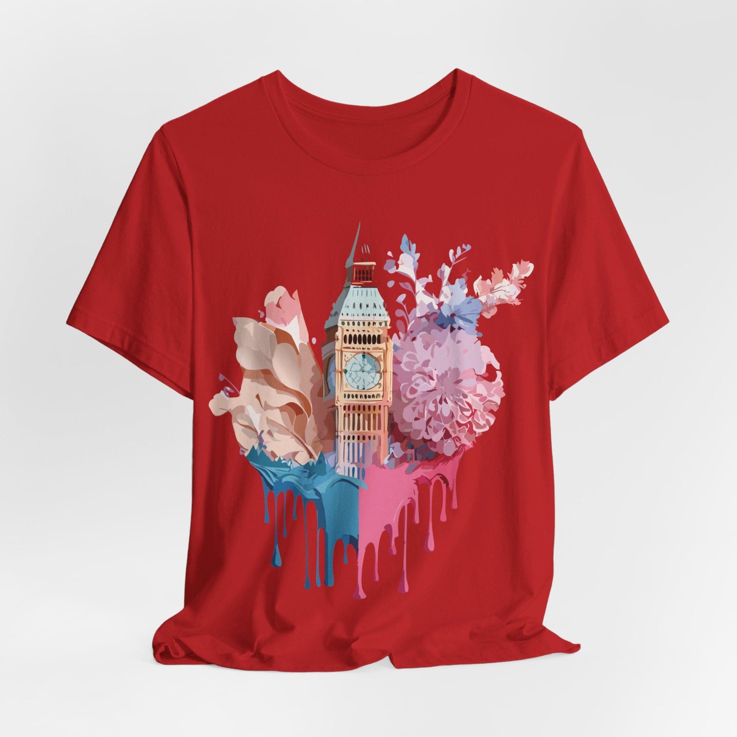 Adelpha Unisex London Tour Graphic Tee With Vintage Inspired Artwork Short Sleeve